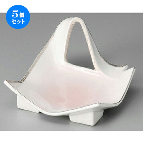 5個セット☆ 小鉢 ☆ プラチナ角抜き小鉢 [ 125 x 160 x 78mm ] | 小鉢 小 小さい 鉢 ボウル 万能 人気 おすすめ 食器 業務用 飲食店 カフェ うつわ 器 おしゃれ かわいい ギフト プレゼント内祝い 結婚祝い 誕生日 贈り物 贈答品 食器セット