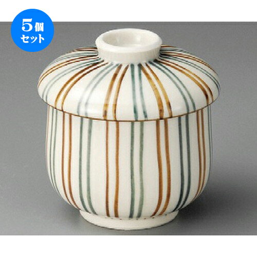 5個セット ミニむし碗 / 千本十草小むし碗 [ 70 x 75mm ] | 茶碗蒸し ちゃわんむし 蒸し器 寿司屋 碗 ..