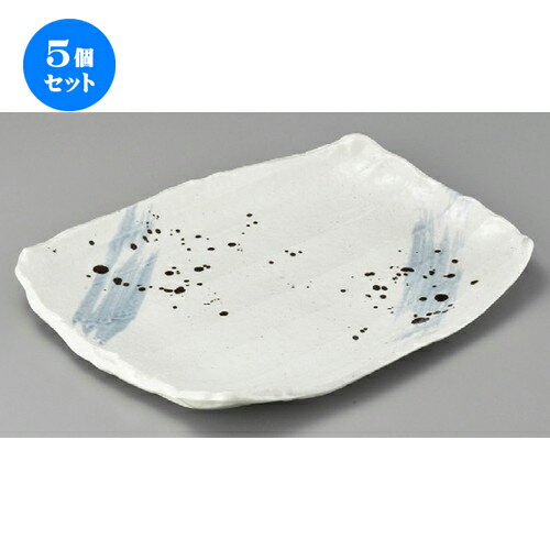 5個セット☆ 変形皿 ☆ 涼風台形大皿 [ 365 x 297 x 43mm ] | 変形皿 お皿 和皿 人気 おすすめ 食器 業務用 飲食店 カフェ うつわ 器 おしゃれ ギフト プレゼント 引き出物 内祝い 結婚祝い 誕生日 贈り物 贈答品 食器セット
