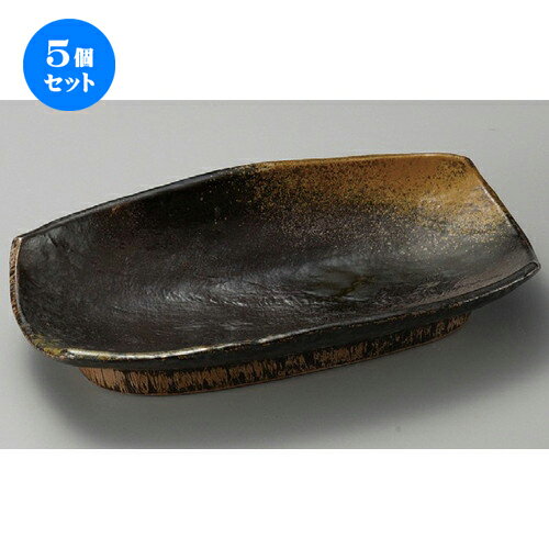 5個セット☆ 萬古焼大皿 ☆ 琥珀10.0長角盛皿 [ 310 x 185 x 55mm ] | 盛皿 和食 取り皿 居酒屋 人気 おすすめ 食器 業務用 ファミリー 飲食店 カフェ うつわ ホテル 家庭用 器 おしゃれ SNS 内祝い ギフト プレゼント パーティ 引き出物 誕生日 記念日 SNS 食器セット