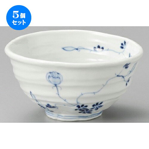 5個セット☆ 丼 ☆ 染付花絵変形5.8丼 [ 173 x 185 x 86mm ] | 丼ぶり カフェ丼 鉢 ラーメン そば うどん ボウル 食器 業務用 飲食店 カフェ うつわ 器 おしゃれ かわいい ギフト プレゼント 誕生日 贈り物 贈答品 食器セット