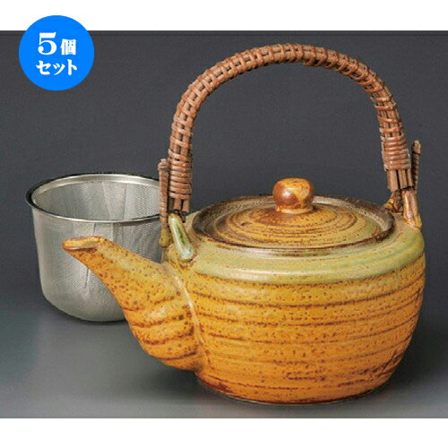 5個セット 土瓶 / イラボ釉8号土瓶（茶こし付） [ 235 x 163 x H130mm 1350cc ] | ポット 急須 土瓶 お茶 大きい 一服 まったり 人気 おすすめ 食器 業務用 飲食店 カフェ うつわ 器 おしゃれ かわいい ギフト プレゼント 引き出物 誕生日 贈り物 贈答品 食器セット