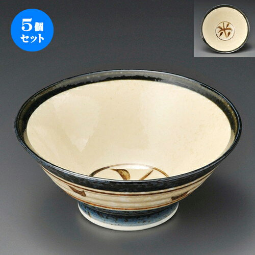 5個セット☆ 麺丼 ☆ 藍染イラボ5.8そば丼 [ 163 x 68mm ] | そば丼 うどん ラーメン どんぶり 鉢 盛り鉢 食器 業務用 飲食店 カフェ うつわ 器 おしゃれ かわいい ギフト プレゼント 引き出物 内祝い 結婚祝い おすすめ 食器セット