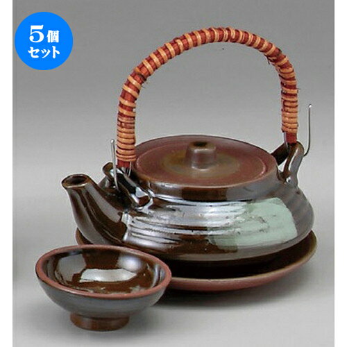 5個セット 平丸織部土瓶むしDE－3 [ 200cc ] | 土瓶蒸し 土瓶むし 松茸 マツタケ 料亭 人気 おすすめ 食器 業務用 飲食店 カフェ うつわ 器 おしゃれ かわいい ギフト プレゼント 誕生日 贈り物 贈答品 食器セット