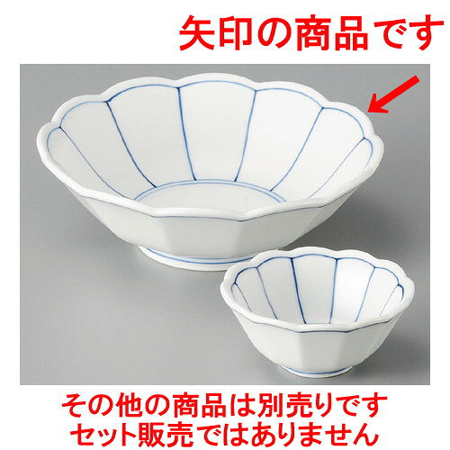 [商品名]　菊割筋刺身鉢[素材]　陶磁器[寸法]　[ 150 x 48mm ] お店からご自宅まで、季節を問わず、様々なシーンでご利用いただける商品です。[ 150 x 48mm ]メーカーからの取り寄せ商品の為、納期まで1週間前後かかります。あらかじめご了承ください。商品によっては手造りのため、写真と色・かたちが若干異なることがございます。われものですので丁重に梱包させていただいておりますが、ご質問などございましたらお気軽にお問い合わせください。ご注文に関する注意事項は 【こちら】ご購入前にご確認ください。 &nbsp;&nbsp;&nbsp; 外黒手描赤絵向付 [175 x 117 x 52mm] 間取牡丹波形3.0鉢 [95 x 35mm] 間取牡丹波形4.8鉢 [150 x 45mm] &nbsp;&nbsp;&nbsp; 魚画楕円向付 [163 x 136 x 53mm] 菊形十草刺身鉢 [143 x 143 x 50mm] 菊形ダミ十草高台刺身鉢 [157 x 82mm]