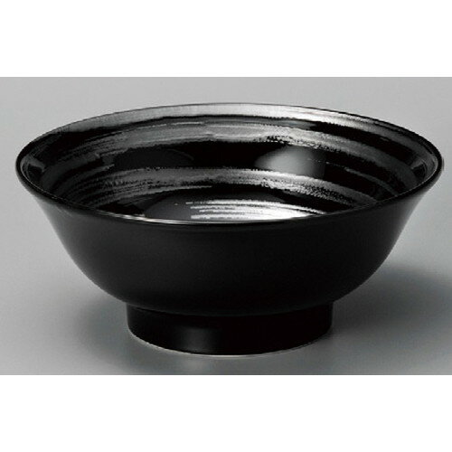 ☆ 中華丼 ☆ 黒彫刻6.8高台丼 [ 215 x 85mm ] | 丼 丼ぶり どんぶり ラーメン チャーハン 人気 おすすめ..