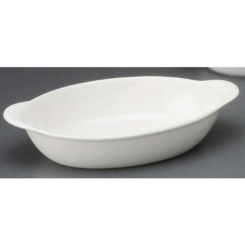 ☆ グラタン皿 ☆ ホワイトオーバルグラタン 小 [ 212 x 125 x 47mm ] | グラタン スープ ドリア アヒー..