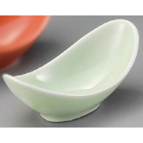 ☆ 珍味 ☆ 舟型珍味若草 [ 105 x 50 x 43mm ] | 珍味 小付け 小鉢 小皿 お漬物 薬味入れ おすすめ 人気 食器 業務用 飲食店 カフェ うつわ 器 おしゃれ かわいい お洒落 可愛い ギフト プレゼント 引き出物 内祝い 結婚祝い 誕生日 贈り物 贈答品