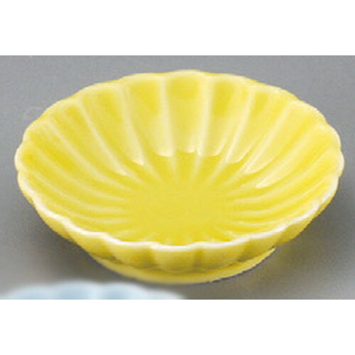 ☆ 珍味 ☆ イエロー菊型豆小皿 [ 78 x 20mm ] | 珍味 小付け 小鉢 小皿 お漬物 薬味入れ おすすめ 人気 食器 業務用 飲食店 カフェ うつわ 器 おしゃれ かわいい お洒落 可愛い ギフト プレゼント 引き出物 内祝い 結婚祝い 誕生日 贈り物 贈答品