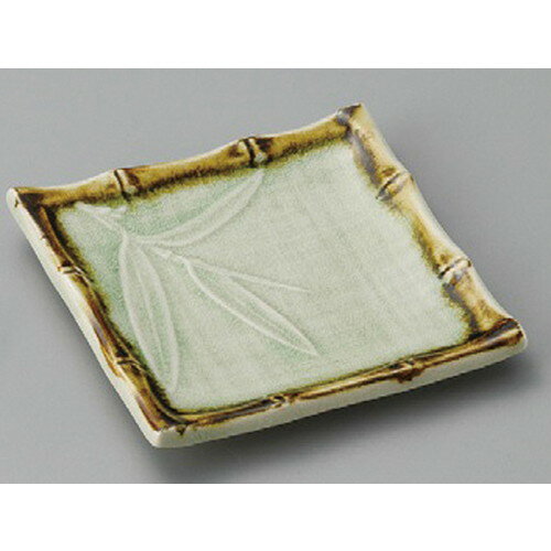 ☆ 正角皿 ☆ 竹渕笹銘々皿 [ 120 x 120mm ] | 取り皿 取皿 中皿 和皿 和食器 食器 業務用 飲食店 カフェ..