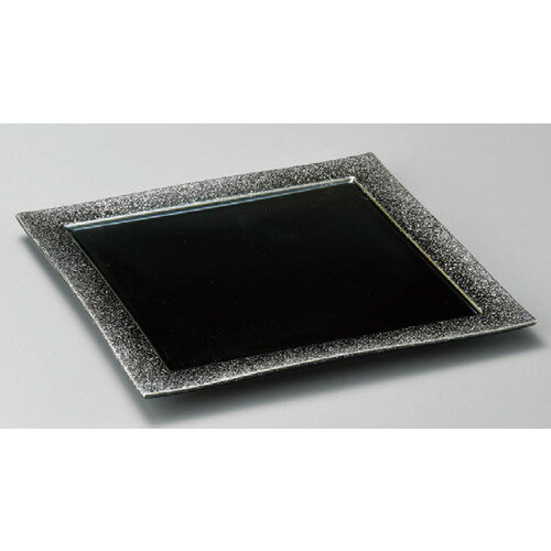 ☆ 正角皿 ☆ コスモ（シルバー）24cm角皿 240 x 18mm 【料亭 旅館 和食器 飲食店 業務用 】