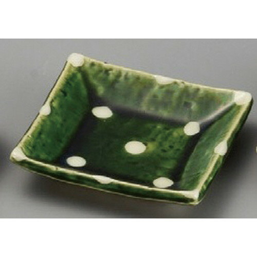 Other - ☆ 小皿 ☆ 織部水玉角小皿 [ 85 x 85 x 18mm ] | 小皿 取り皿 人気 おすすめ 食器 業務用 飲食店 小さいお皿 カフェ うつわ 器 おしゃれ かわいい ギフト プレゼント 引き出物 誕生日 贈り物 贈答品 SNS 便利 内祝い 開店祝 普段使い 引っ越し祝い