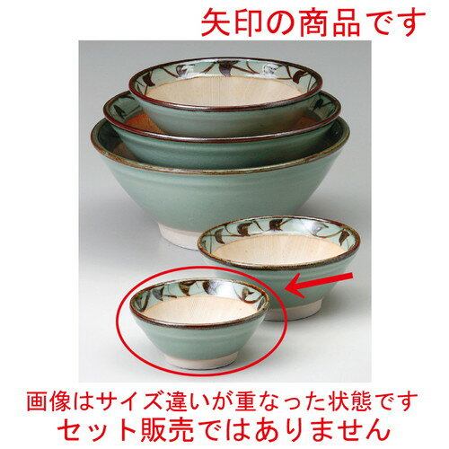 ☆ スリ鉢 ☆ ヒワ釉唐草4.0スリ鉢 [ 125 x 55mm ] 【料亭 旅館 和食器 飲食店 業務用 】