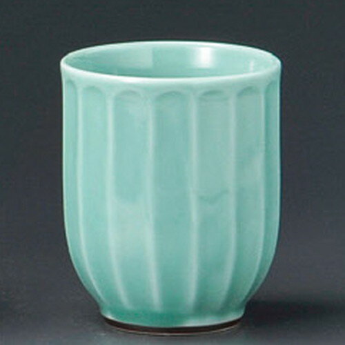 長湯呑 / 十六角湯呑ヒワ [ 69 x 85mm ] | ゆのみ 湯呑 湯飲み 一服 お茶 人気 おすすめ 食器 業務用 ..