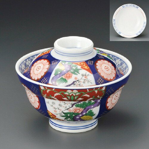 [商品名]　染錦間取5.0蓋丼[素材]　陶磁器[寸法]　[ 156 x 120mm ] お店からご自宅まで、季節を問わず、様々なシーンでご利用いただける商品です。[ 156 x 120mm ]メーカーからの取り寄せ商品の為、納期まで1週間前後かかります。あらかじめご了承ください。商品によっては手造りのため、写真と色・かたちが若干異なることがございます。われものですので丁重に梱包させていただいておりますが、ご質問などございましたらお気軽にお問い合わせください。ご注文に関する注意事項は 【こちら】ご購入前にご確認ください。 &nbsp;&nbsp;&nbsp; 赤入祥瑞 丸蓋丼 [155 x 105mm] 千段うず桔梗蓋丼 [155 x 110mm] 千段二色梅蓋丼 [155 x 110mm] &nbsp;&nbsp;&nbsp; 竹林5.0蓋丼 [150 x 110mm] 竹林 丸蓋丼 [155 x 105mm] 段付トクサ蓋丼 [154 x 107mm]