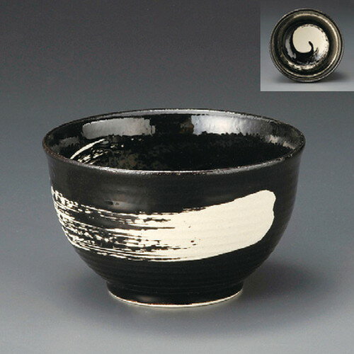 ☆ 多用碗 ☆ 黒白ハケ多用碗 [ 128 x 77mm ] | 多用丼 サラダ 麺類 スープ 食器 業務用 飲食店 カフェ ..