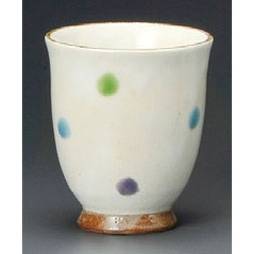 ☆ 夫婦湯呑 ☆ パステルドットM湯呑（大） [ 78 x 90mm ] 【和食器 飲食店 お祝い 夫婦 】