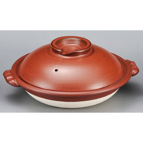 ☆ 調理鍋 ☆ 鉄赤6号スッポン鍋 [ 220 x 190 x 80mm ] 【料亭 旅館 和食器 飲食店 業務用 】