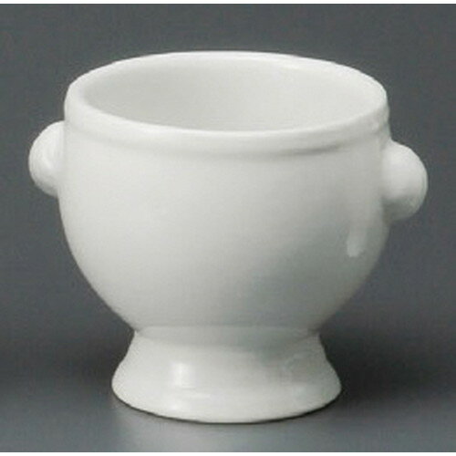 ☆ 洋小物 ☆ 白シェルトリフ中 [ 97 x 82 x 80mm・220cc ] | ソース 入れ ドレッシング サラダ ポット ..