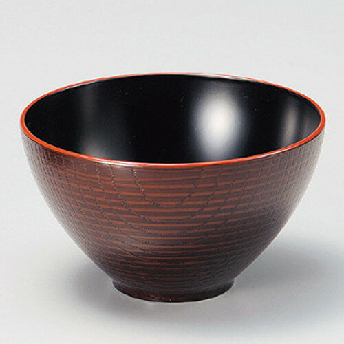 ☆ 汁椀 ☆ (TA)4寸つぼみ木目椀 溜春慶内黒 [ 120 x 69mm・370cc ] | 漆器 汁椀 お椀 スープ 日本食 パーティ おすすめ 人気 食器 業務用 飲食店 カフェ うつわ 器 おしゃれ かわいい お洒落 ギフト プレゼント 引き出物 内祝い 結婚祝い 誕生日 贈り物 贈答品