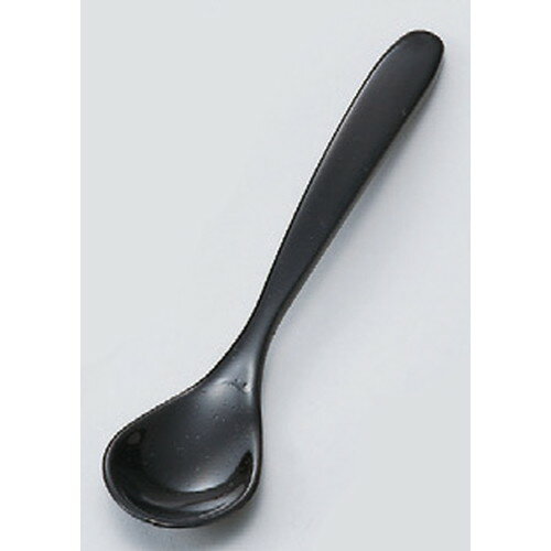 ［A］新スプーン黒塗 [ 136 x 30mm ] 【料亭 旅館 和食器 飲食店 業務用 業務用営業食器 】