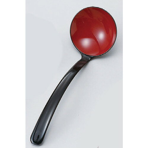 ［A］レードルスプーン（大） 黒内朱 [ 192 x 57mm ] 【料亭 旅館 和食器 飲食店 業務用 業務用営業食器 】