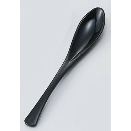 Spork - ［AC］（小）かゆスプーン 黒 [ 160 x 28mm ] 【料亭 旅館 和食器 飲食店 業務用 業務用営業食器 】