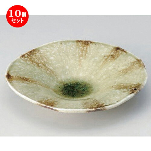 楽天せともの本舗10個セット☆ 向付 ☆灰釉手オコシ6寸皿 [ 18.5 x 2.8cm 463g ] | 和食器 鉢 小鉢 ボウル 浅鉢 料亭 ホテル 食器 業務用 飲食店 カフェ うつわ 器 おしゃれ かわいい ギフト プレゼント 内祝い 誕生日 贈り物 贈答品 おすすめ 食器セット