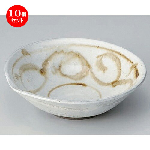 10個セット☆ 向付 ☆あめ唐草貝型向付 [ 17.5 x 16 x 6cm 281g ] | 和食器 鉢 小鉢 ボウル 浅鉢 料亭 ホテル 食器 業務用 飲食店 カフェ うつわ 器 おしゃれ かわいい ギフト プレゼント 内祝い 誕生日 贈り物 贈答品 おすすめ 食器セット