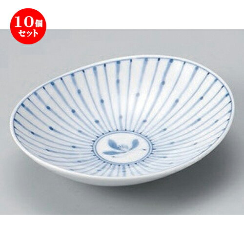10個セット☆ 中鉢 ☆十草蘭楕円皿 (中) [ 15.5 x 13 x 2cm 212g ] | 中鉢 盛鉢 取り鉢 ボウル 中 おすすめ 人気 食器 業務用 飲食店 カフェ うつわ 器 おしゃれ かわいい お洒落 ギフト プレゼント 引き出物 内祝い 結婚祝い 誕生日 贈り物 贈答品 食器セット