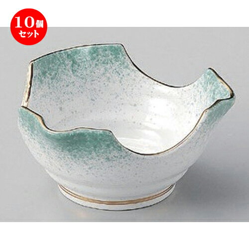 10個セット☆ 小鉢 ☆ヒスイ吹割山椒小鉢 [ 11.3 x 5.8cm 242g ] | 小鉢 小 小さい 鉢 ボウル 万能 人気 おすすめ 食器 業務用 飲食店 カフェ うつわ 器 おしゃれ かわいい ギフト プレゼント内祝い 結婚祝い 誕生日 贈り物 贈答品 食器セット