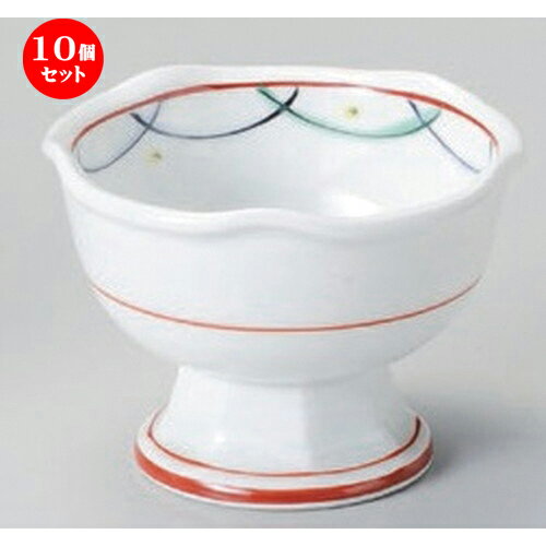 10個セット☆ 小付 ☆赤絵武蔵野高台小鉢小 [ 9 x 6.3cm 154g ] | 和食器 鉢 小鉢 ボウル 料亭 ホテル 食器 業務用 飲食店 カフェ うつわ 器 おしゃれ かわいい ギフト プレゼント 内祝い 誕生日 贈り物 贈答品 おすすめ 食器セット