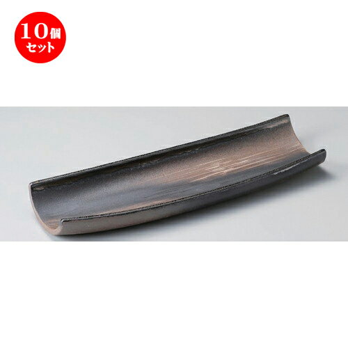 楽天せともの本舗10個セット☆ 細長皿 ☆金彩42cm長皿 [ 41 x 13 x 4.5cm 930g ] | 和皿 焼き物 焼物 串皿 食器 業務用 飲食店 カフェ うつわ 器 おしゃれ かわいい お洒落 可愛い ギフト プレゼント 引き出物 内祝い 結婚祝い 誕生日 贈り物 贈答品 人気 おすすめ 食器セット