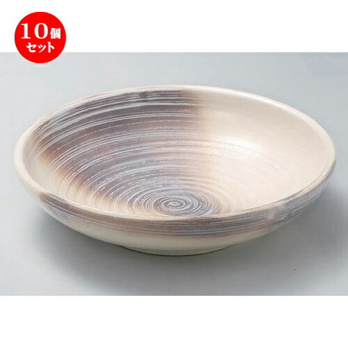 楽天せともの本舗10個セット☆ 萬古焼大皿 ☆カスミ志野10.0めん鉢 [ 29.6 x 7.6cm 1580g ] | 大きい お皿 大皿 盛り皿 盛皿 人気 おすすめ パスタ皿 パーティー 食器 業務用 飲食店 カフェ うつわ 器 ギフト プレゼント誕生日 贈り物 贈答品 おしゃれ かわいい 食器セット