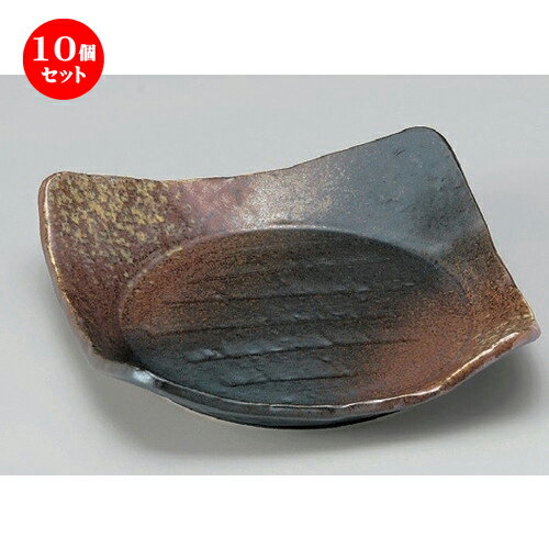 10個セット☆ 組皿 ☆南蛮吹流し角口変リ皿 [ 19.8 x 19.3 x 4.8cm 978g ] | 組皿 和皿 取り皿 取り皿 おすすめ 万能 食器 業務用 飲食店 カフェ うつわ 器 おしゃれ かわいい お洒落 可愛い ギフト プレゼント 引き出物 内祝い 結婚祝い 誕生日 贈り物 贈答品 食器セット
