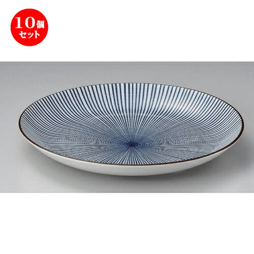 楽天せともの本舗10個セット☆ 丸皿 ☆千段十草10.0皿 [ 31.2 x 4cm 1140g ] | 大きい お皿 大皿 盛り皿 盛皿 人気 おすすめ パスタ皿 パーティー 食器 業務用 飲食店 カフェ うつわ 器 ギフト プレゼント誕生日 贈り物 贈答品 おしゃれ かわいい 食器セット