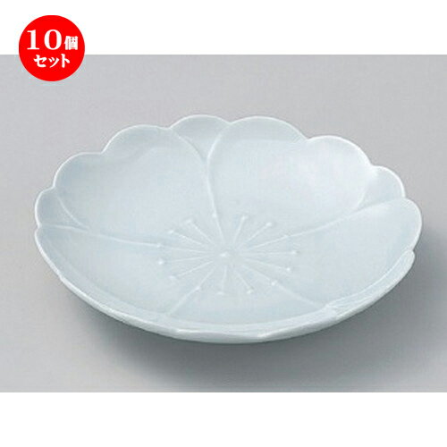 10個セット☆ フルーツ皿 ☆さくら(青磁) お取皿φ15cm [ 15 x 2cm 227g ] | 中皿 デザート皿 取り皿 人気 食器 業務用 飲食店 カフェ ホテル SNS 内祝い ギフト パーティ 引き出物 SNS 食器セット