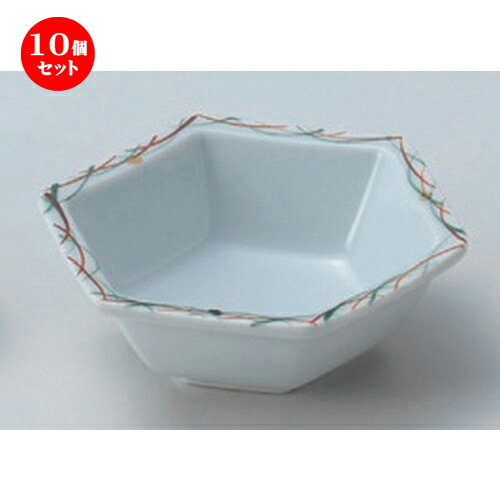 10個セット☆ 松花堂 ☆すすき六角鉢 [ 11 x 11 x 3.5cm 123g ] | 小鉢 小 小さい 鉢 ボウル 万能 人気 おすすめ 食器 業務用 飲食店 カフェ うつわ 器 おしゃれ かわいい ギフト プレゼント内祝い 結婚祝い 誕生日 贈り物 贈答品 食器セット