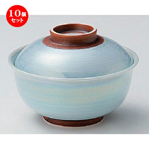 10個セット☆ 煮物碗 ☆パール青地煮物碗 [ 12.8 x 8.8cm 407g ] | 煮物 料亭 旅館 割烹 碗 人気 おすすめ 食器 業務用 飲食店 カフェ うつわ 器 おしゃれ かわいい ギフト プレゼント 引き出物 誕生日 贈り物 贈答品 食器セット