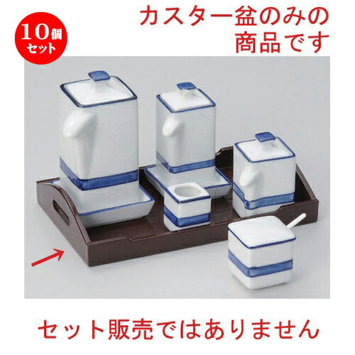 10個セット☆ 卓上小物 ☆紺ラインうるみカスター盆 (ABS) [ 21.5 x 13 x 4cm 170g ] |トレー 盆 台 敷板 カスター盆 食器 業務用 飲食店 カフェ うつわ 器 おしゃれ かわいい お洒落 ギフト プレゼント 引き出物 内祝い 結婚祝い 誕生日 贈り物 贈答品 食器セット