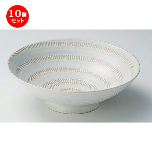 10個セット☆ 麺皿 ☆カンナ8寸盛鉢 [ 24.5 x 8cm 946g ] | そば丼 うどん ラーメン どんぶり 鉢 盛り鉢 食器 業務用 飲食店 カフェ うつわ 器 おしゃれ かわいい ギフト プレゼント 引き出物 内祝い 結婚祝い おすすめ 食器セット