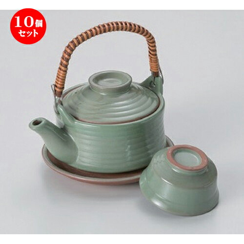 10個セットグリーン切立土瓶むし [ 10.3 x 5.2cm (220cc) 440g ] | 土瓶蒸し 土瓶むし 松茸 マツタケ 料亭 人気 おすすめ 食器 業務用 飲食店 カフェ うつわ 器 おしゃれ かわいい ギフト プレゼント 誕生日 贈り物 贈答品 食器セット