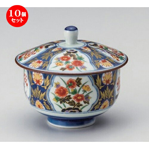 10個セット☆ 蓋付煎茶 ☆染錦紋様蓋付汲出 [ 10 x 8.5cm (175cc) 219g ] | 湯呑 湯のみ せん茶 千茶 一服 人気 おすすめ 食器 業務用 飲食店 カフェ うつわ 器 おしゃれ かわいい ギフト プレゼント 引き出物 誕生日 贈り物 贈答品 食器セット