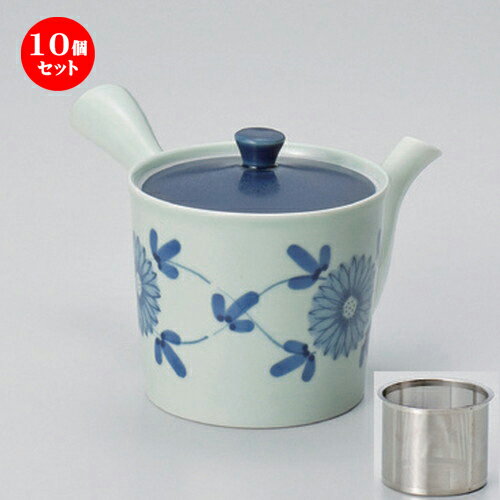 10個セット 有田焼急須 /藍花SS中急須10.5 x 10.5cm (425cc) 395g ] | ポット 急須 きゅうす 土瓶 お茶 一服 まったり 人気 おすすめ 食器 業務用 飲食店 カフェ うつわ 器 おしゃれ かわいい ギフト プレゼント 引き出物 誕生日 贈り物 贈答品 食器セット