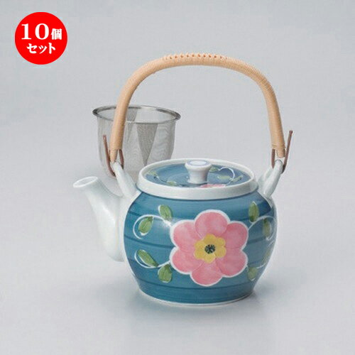 10個セット 有田焼土瓶 /唐草花U付10号土瓶 [ 1900cc 870g ] | ポット 急須 土瓶 お茶 大きい 一服 まったり 人気 おすすめ 食器 業務用 飲食店 カフェ うつわ 器 おしゃれ かわいい ギフト プレゼント 引き出物 誕生日 贈り物 贈答品 食器セット