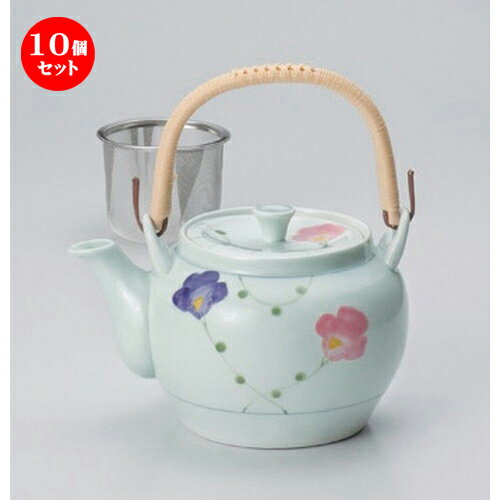 10個セット 有田焼土瓶 /りぼんU付8号土瓶 [ 1100cc 740g ] | ポット 急須 土瓶 お茶 大きい 一服 まったり 人気 おすすめ 食器 業務用 飲食店 カフェ うつわ 器 おしゃれ かわいい ギフト プレゼント 引き出物 誕生日 贈り物 贈答品 食器セット