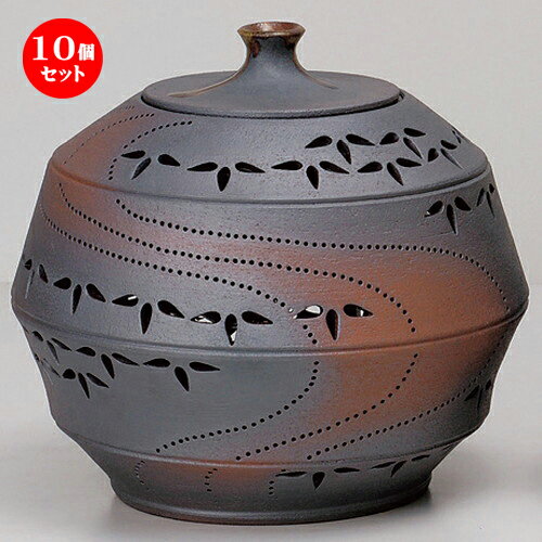 10個セット☆ 照明具 ☆灯リ花入丸ノ竹節笹 (大) [ 29 x 25.5cm 3300g ] [ 料亭 旅館 インテリア 飲食店 業務用 ]