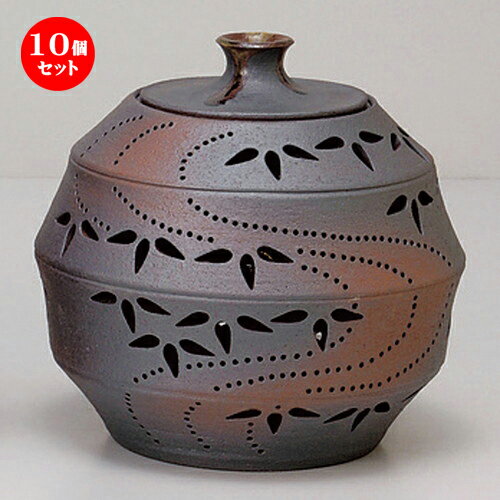 10個セット☆ 照明具 ☆灯リ花入丸ノ竹節笹 (小) [ 20 x 19cm 1600g ] [ 料亭 旅館 インテリア 飲食店 業務用 ]