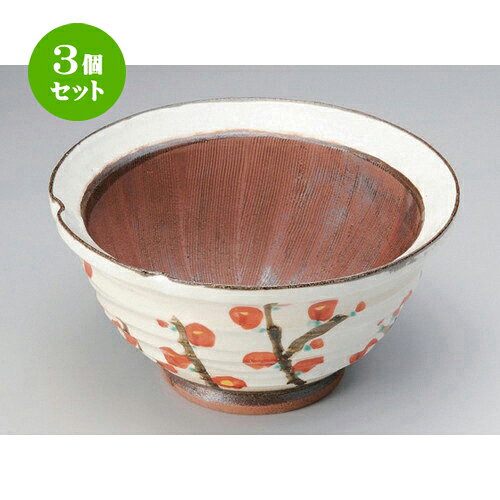 3個セット ☆ 盛鉢 ☆錦梅9.0すり鉢 [ 27.2 x 14.2cm 1100g ] | 盛り鉢 盛鉢 万能 取り鉢 おすすめ 食器 業務用 飲食店 カフェ うつわ 器 おしゃれ かわいい お洒落 可愛い おしゃれ かわいい お洒落 可愛い 食器セット