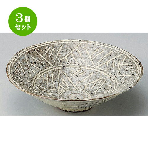 3個セット ☆ 盛鉢 ☆粉引釉ケズリ6.0鉢 [ 19.7 x 5.6cm 410g ] | 盛り鉢 盛鉢 万能 取り鉢 おすすめ 食器 業務用 飲食店 カフェ うつわ 器 おしゃれ かわいい お洒落 可愛い おしゃれ かわいい お洒落 可愛い 食器セット